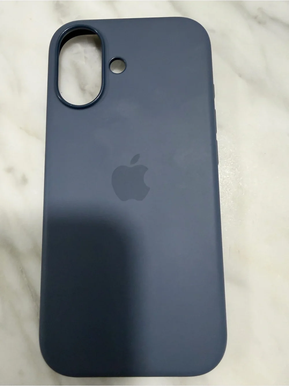 Apple Silicone iPhone Case - Dark Blue